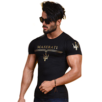 خرید پستی تی شرت مردانه طرح Maserati اصل