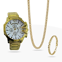 خرید پستی ست ساعت دیزل و دستبند و گردنبند کارتیه اصل