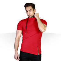 خرید پستی تی شرت یقه شل طرح Blata اصل