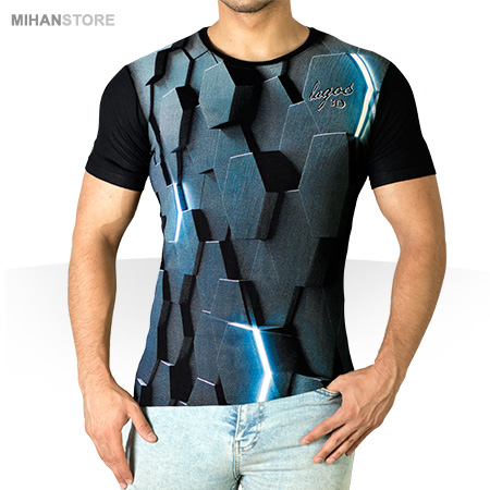 عکس محصول تی شرت سه بعدی Hex