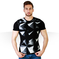 خرید پستی تی شرت سه بعدی Pyramid اصل