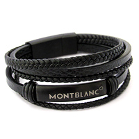 خرید پستی دستبند چرم طرح Montblanc اصل